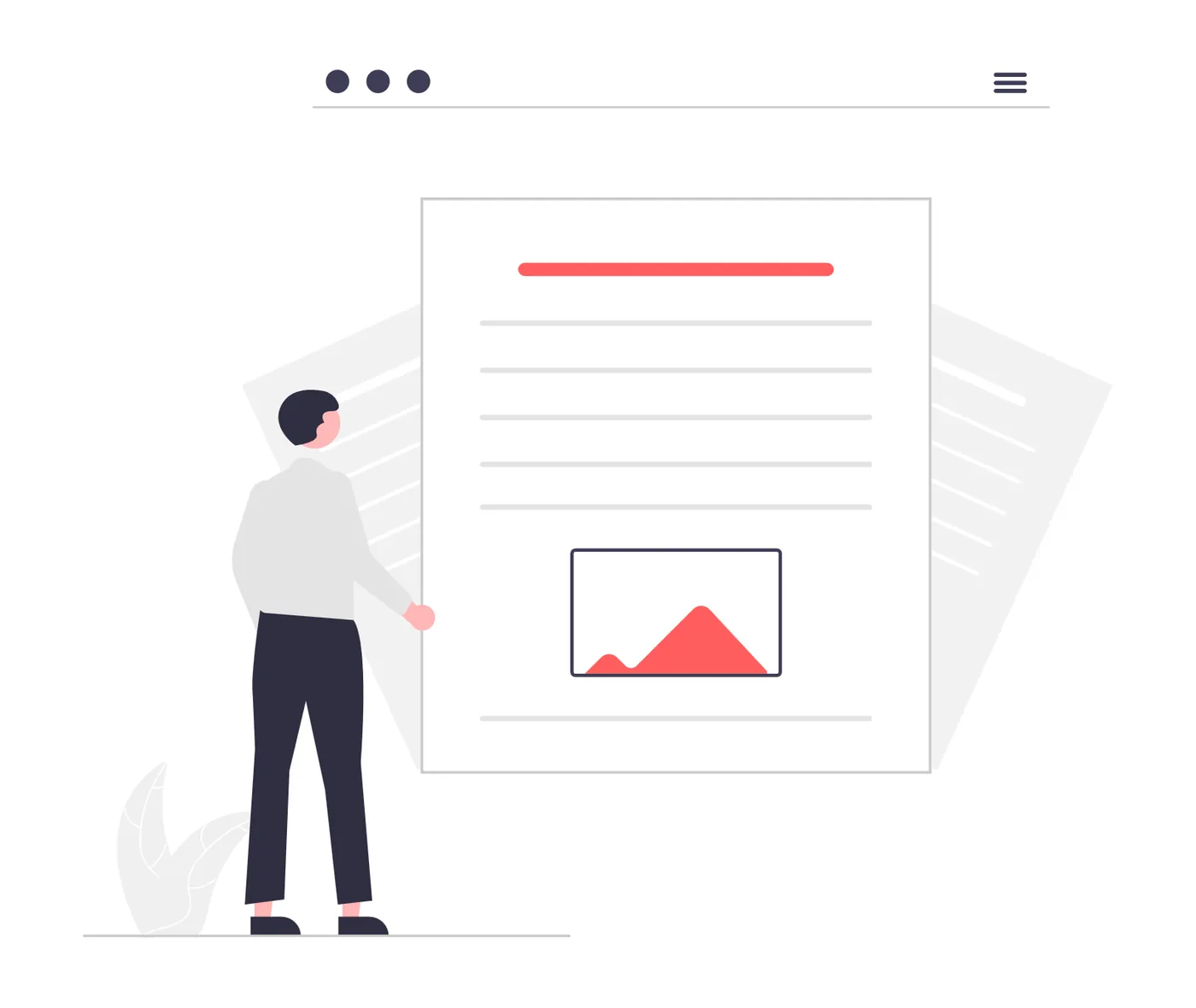 Illustration of published online articles